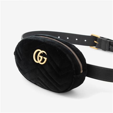 gucci belt bag black monogram|100 authentic gucci belt.